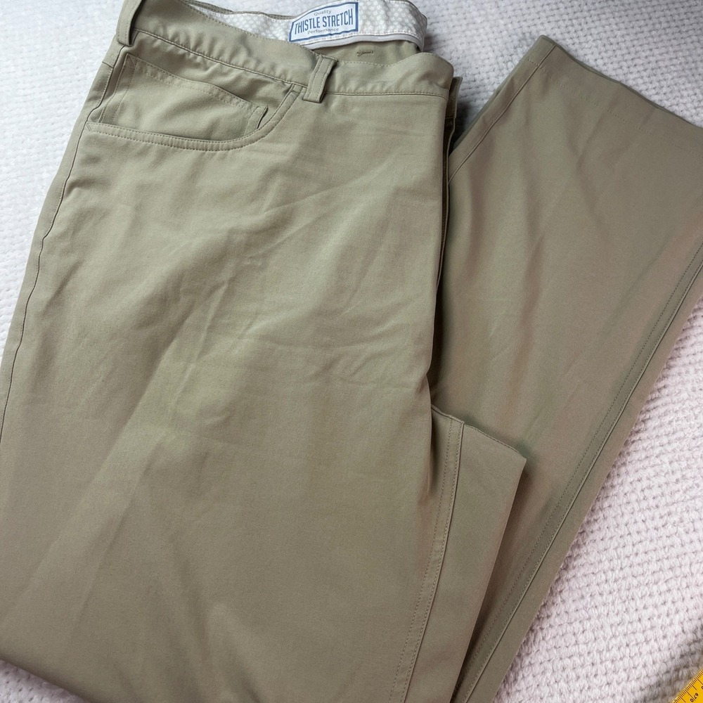 Donald Ross Sportswear Thistle‎ Stretch Performance Golf Pants Khaki Tan 40x32
